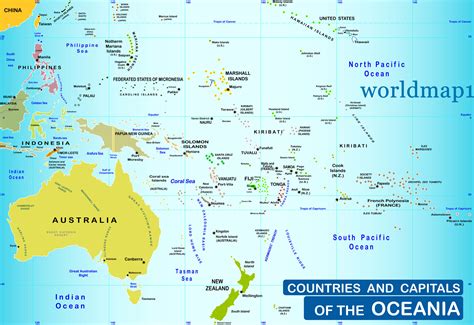 Capital Cities of Australia/Oceania .